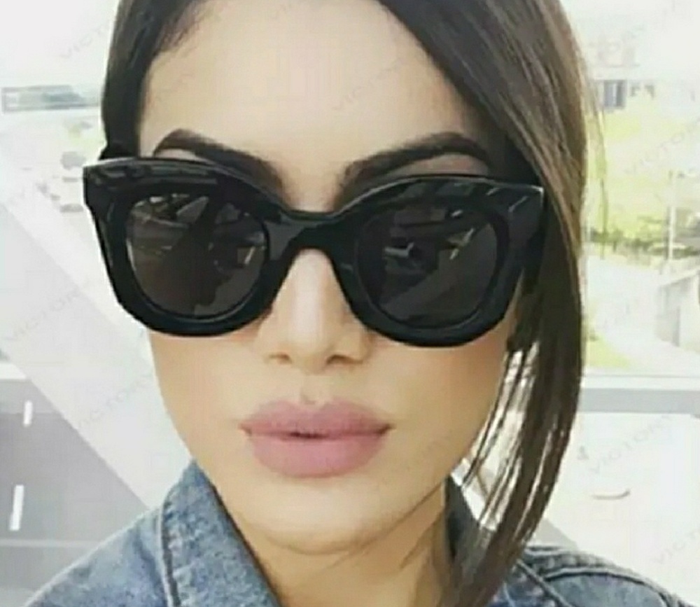 Black Cat Eye Trendy Sunglasses NEW